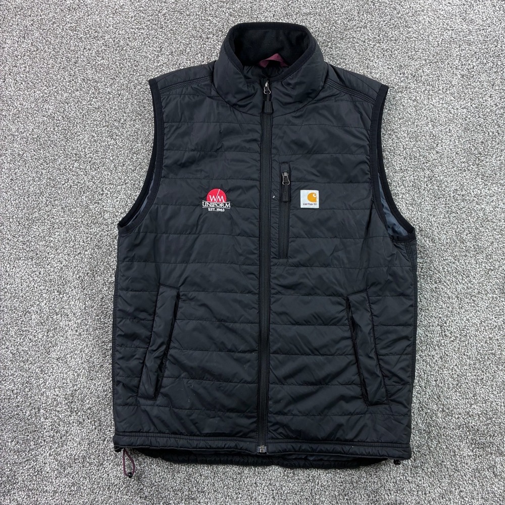 Carhartt Gilliam Puffer Vest Mens Medium Black Workwear Lightweight Company